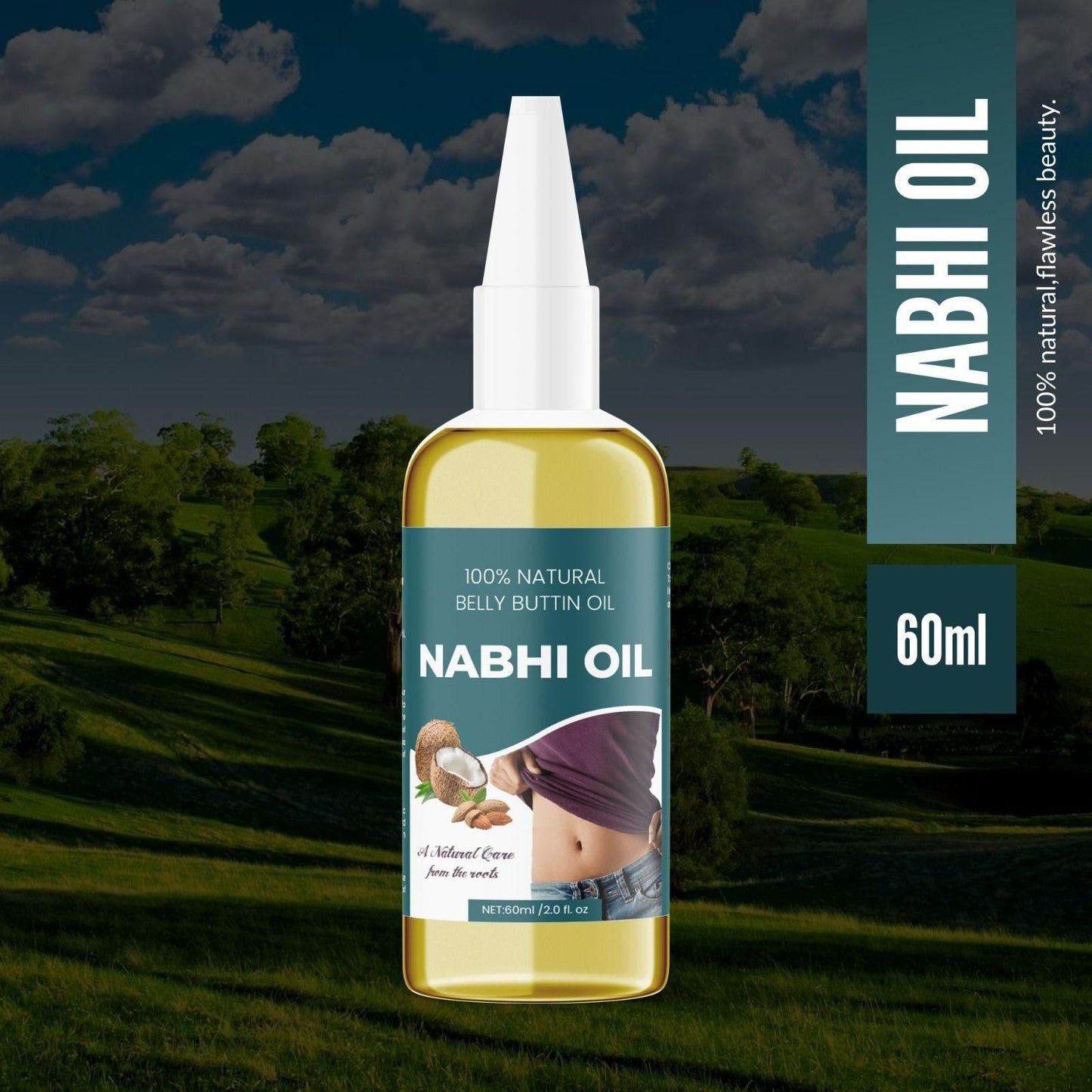 Buy The New Natural Belly Buttin Oil Nabhi Oil 60ml - BestCart