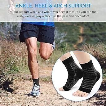 Buy The New Swelling Arch Heel Socks yoga sport protect socks Pack of 2 Pair - BestCart