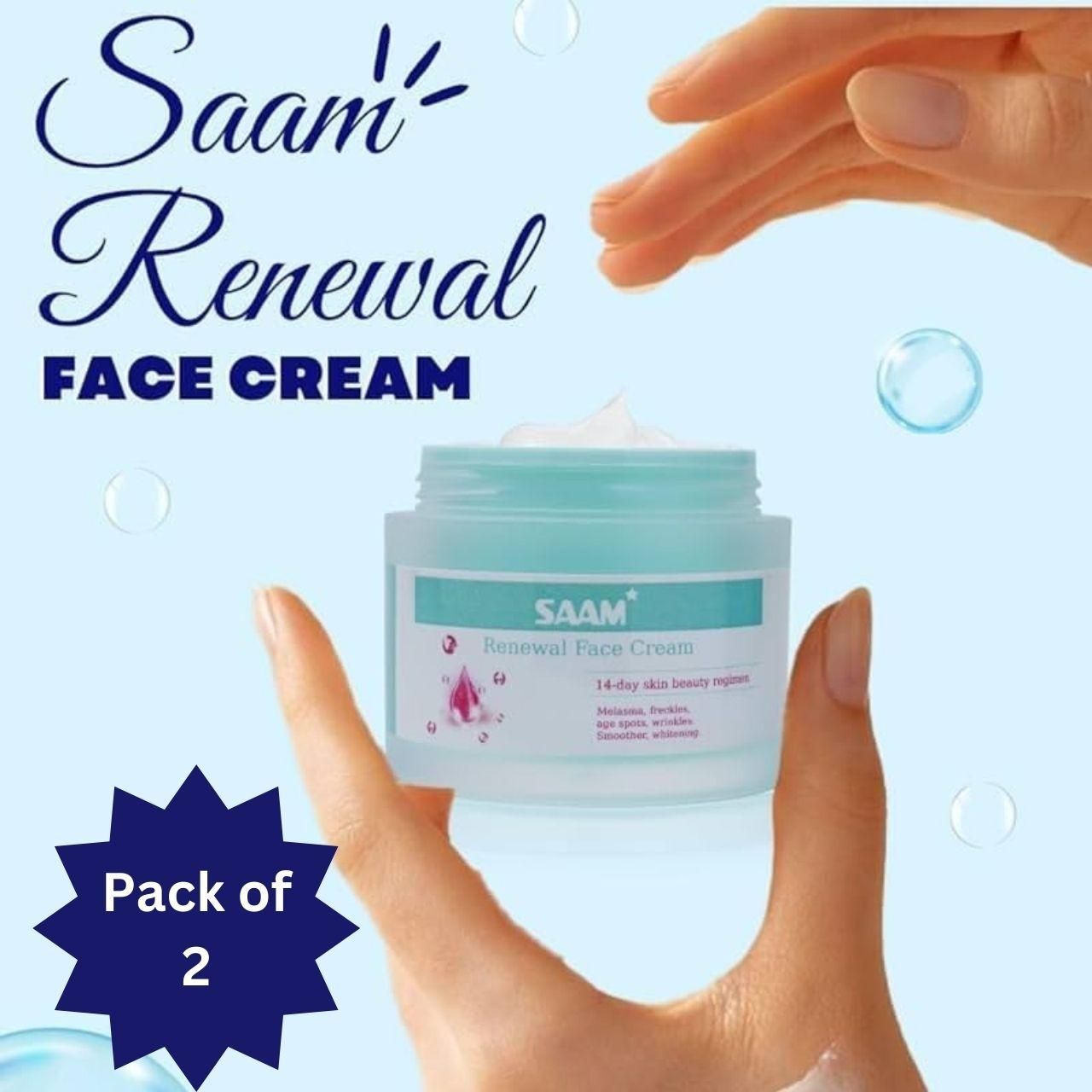 Buy The New Saam renewal face cream, remove wrinkles, melasma, freckles, skin aging, dark skin (Pack Of 2) - BestCart