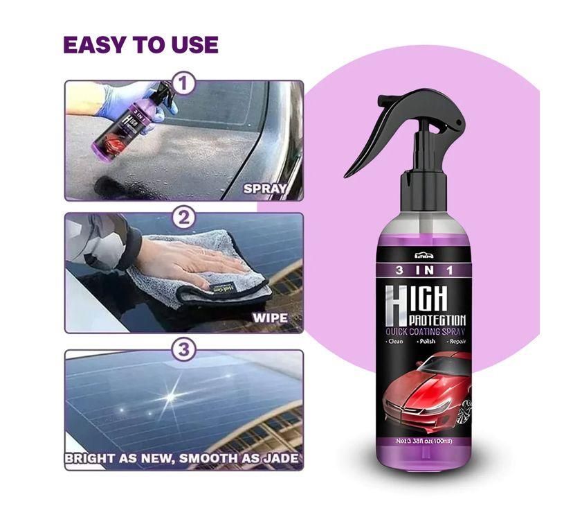 Buy The New 3 in 1 High Protection Quick Car Ceramic Coating Spray - Car Wax Polish Spray (Pack of 2) - BestCart