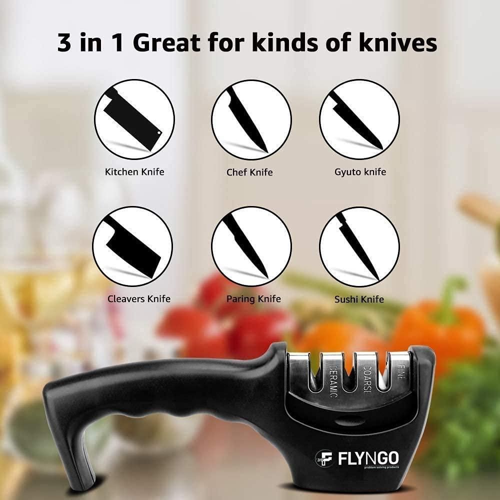 Buy The New Manual Knife Sharpener 3 Stage Sharpening Tool - BestCart