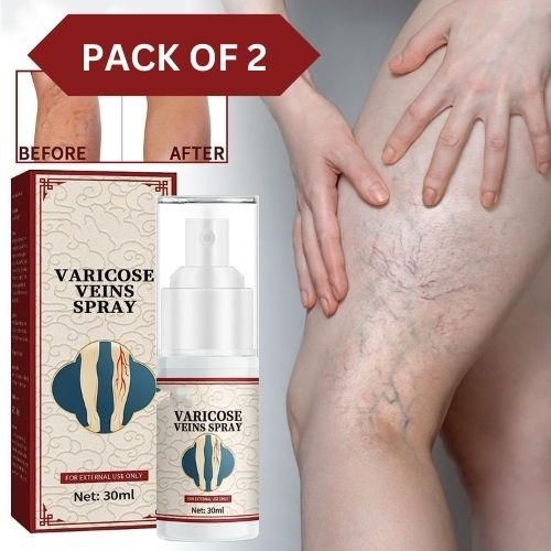 Buy The New Vein Healing Varicose Veins Treatment Spray Pack of 2 - BestCart