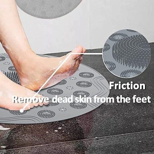 Buy The New Bathroom Mat- Silicone Non Slip Round Bathroom Mat - BestCart