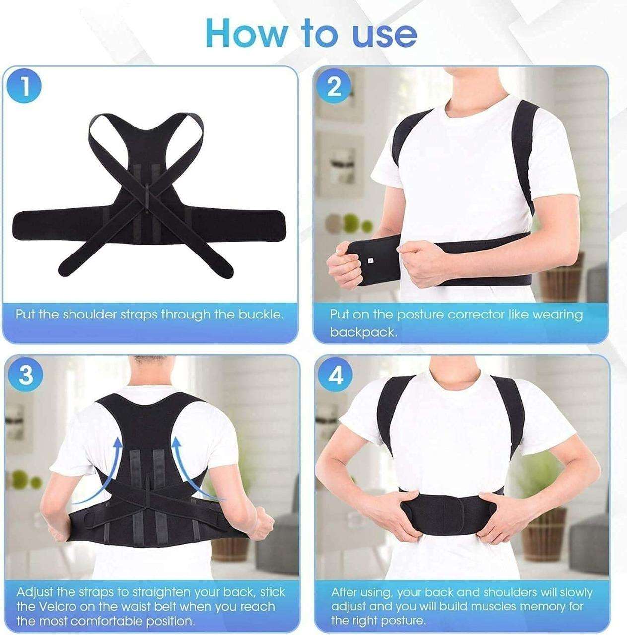 Buy The New Back & Abdomen Support Pain Relief Posture Corrector Belt - BestCart