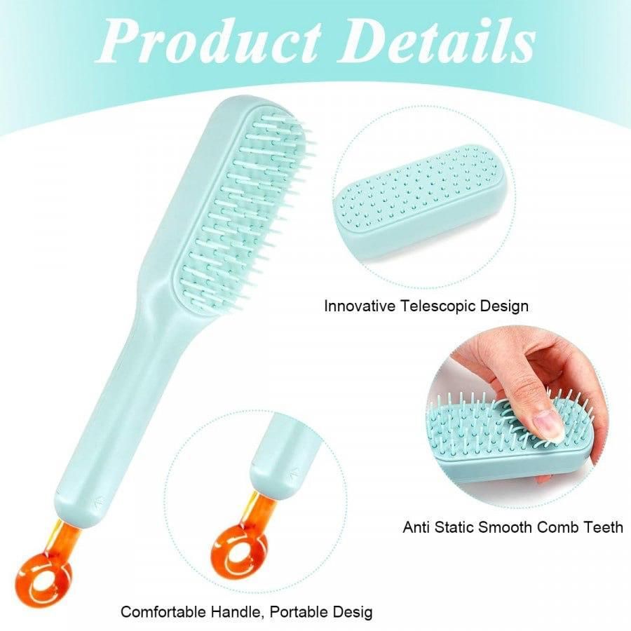 Buy The New Self-cleaning Anti-static Massage Comb for Adults and Kids - BestCart