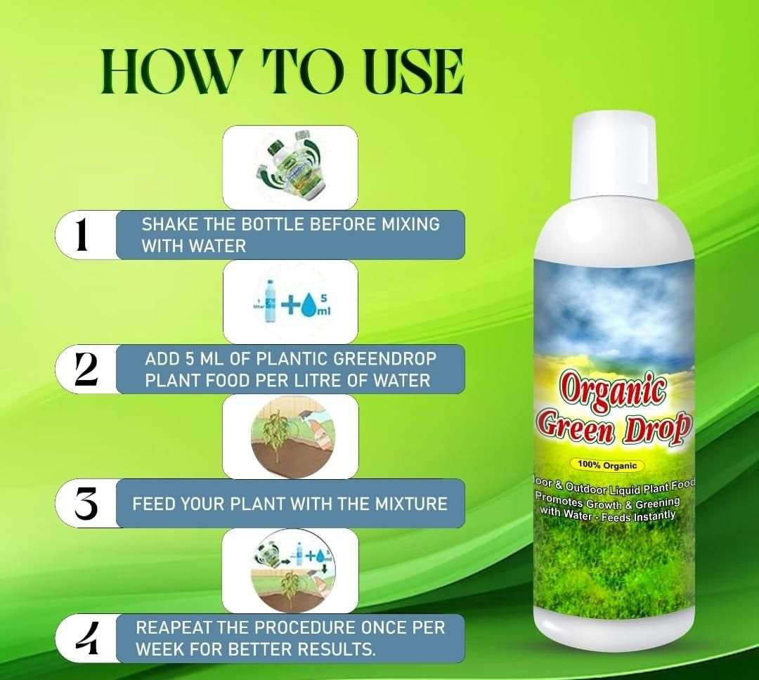 Buy The New Organic GreenDrop Plant Food Liquid Fertilizer For Plant Growth & Greening Pack of 2 - BestCart