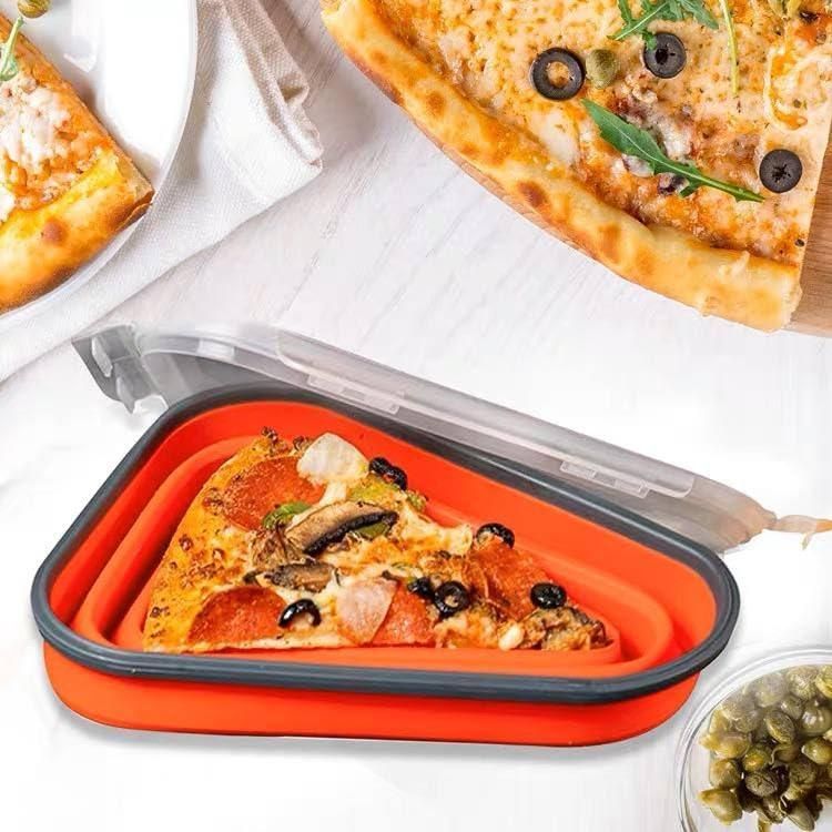 Buy The New Pizza Slice Storage Container with 5 Serving Trays - BestCart