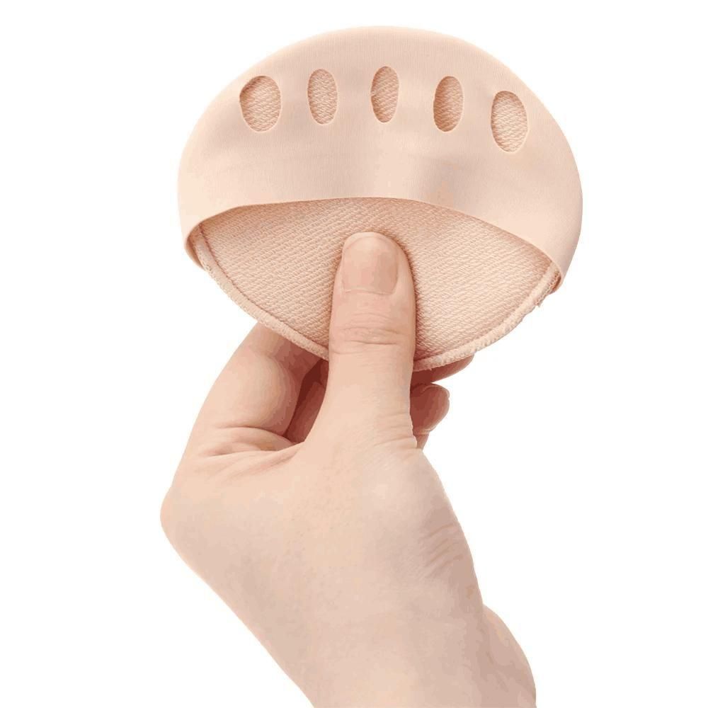 Buy The New Invisible Fashion Women Ruffle Wave Girls Toe Pad Inserts Forefoot Pads Half Insoles Five Toes Socks - BestCart