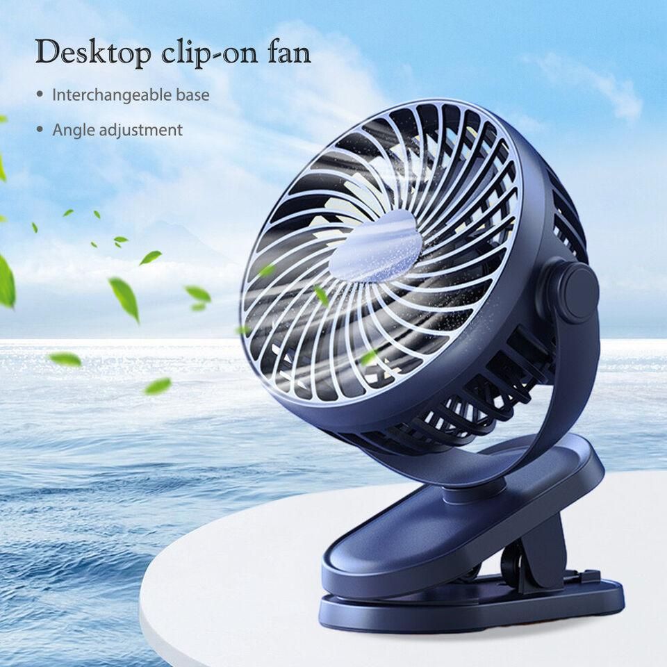 Buy The New USB Silent Fan 3 Speed Handheld Fan 1200mAh Table Fan - BestCart